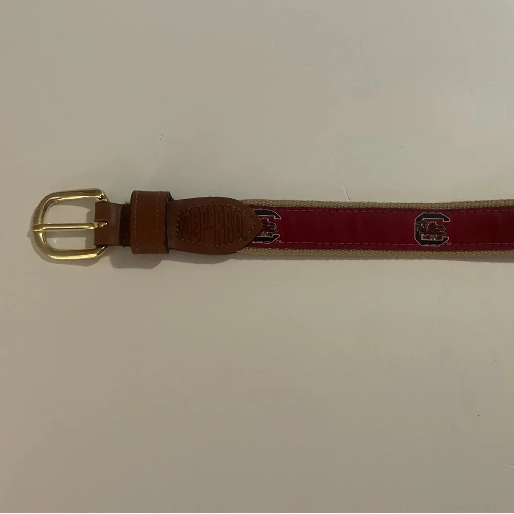 Zep Pro USC Gamecock Men’s Concho Leather Belt Size‎ 28